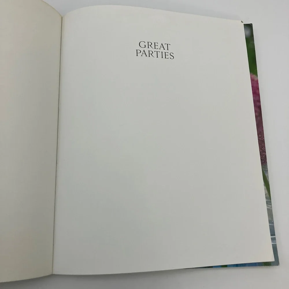 Martha Stewart Great Parties Cookbook Recipes Menus Ideas Entertaining Luxury